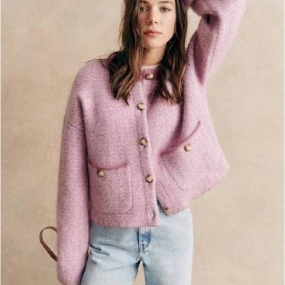 Sezane Teo Jacket in Lilac - Picture 2 of 8